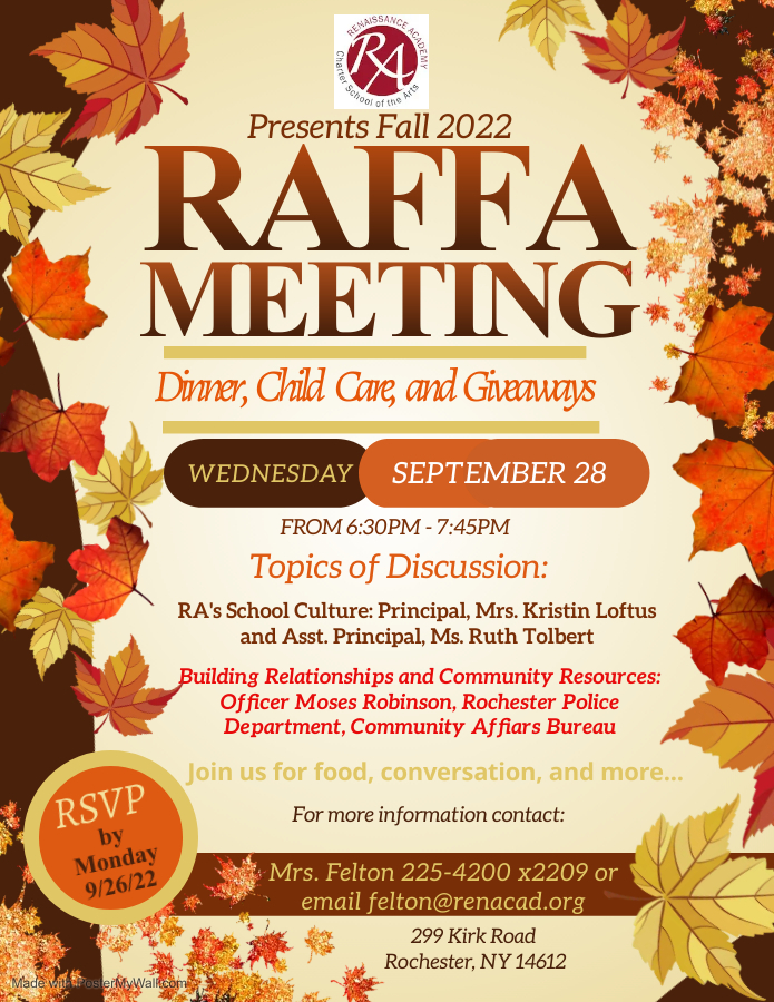 RAFFA Meeting 9/28/22